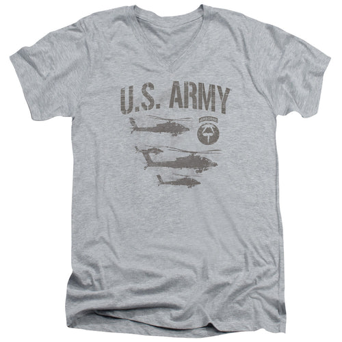 US Army Airborne Helicopters V-Neck T-Shirt