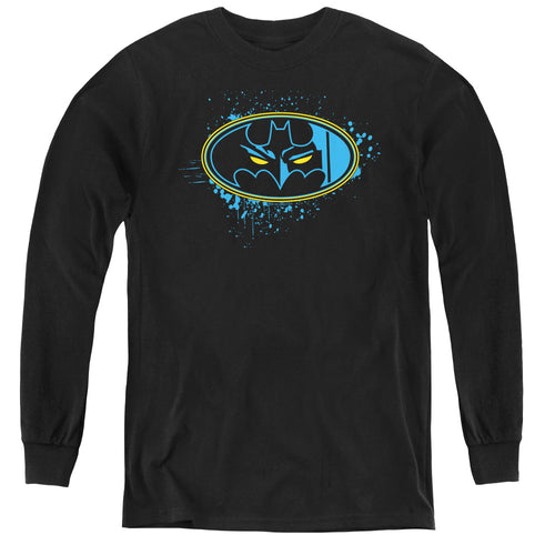 Batman Eyes In The Darkness Youth Long Sleeve T-Shirt