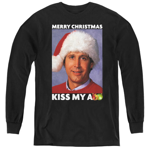 Christmas Vacation Merry Kiss Youth Long Sleeve T-Shirt