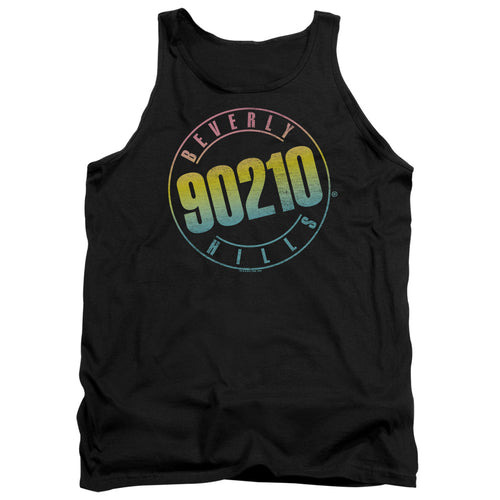 Beverly Hills 90210 Color Blend Logo Black Tank Top