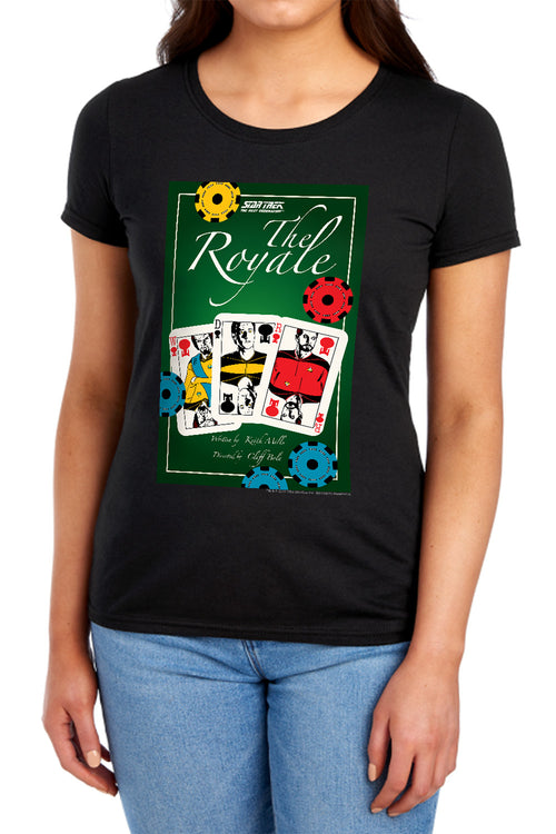 Star Trek The Royale Black Womens T-Shirt