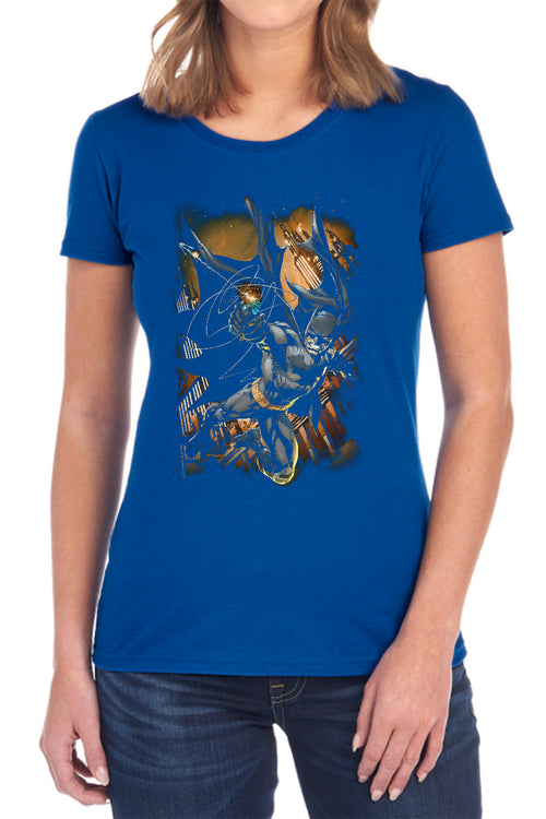 Batman Grapple Fire Womens T-Shirt