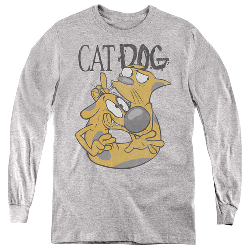 CatDog Stuck Together Youth Long Sleeve T-Shirt