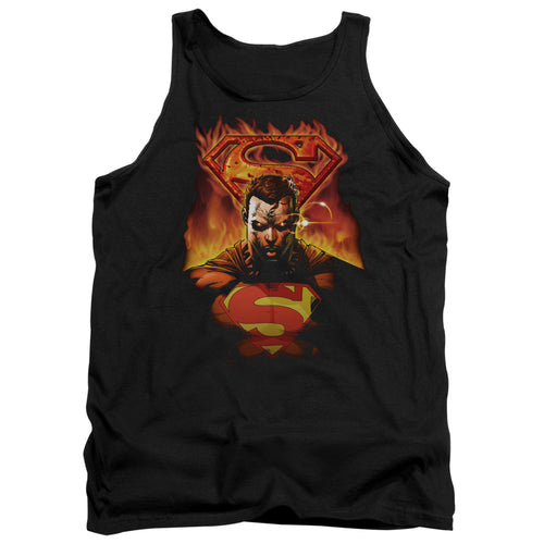 Superman Man on Fire Tank Top