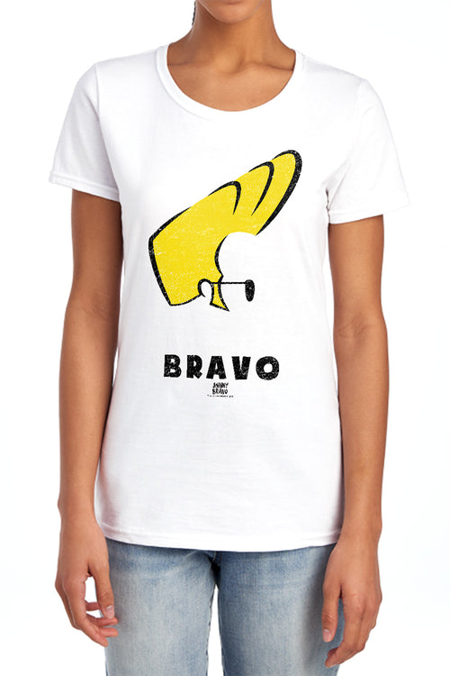 Johnny Bravo Johnny Hair Womens T-Shirt