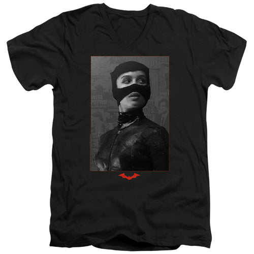 The Batman Catwoman Worn Portrait V-Neck T-Shirt