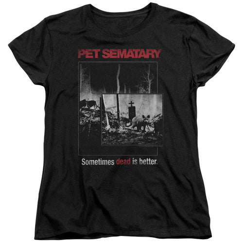 Pet Sematary Cat Poster Womens T-Shirt