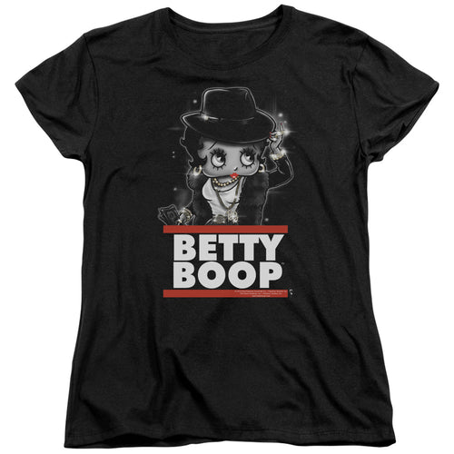 Betty Boop Bling Bling Boop Womens T-Shirt