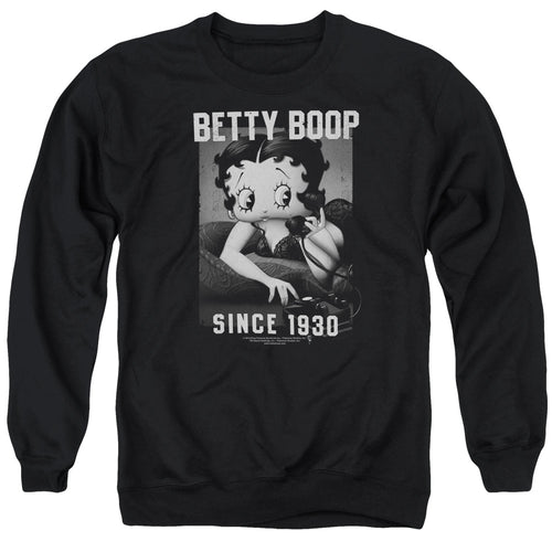 Betty Boop On the Line Crewneck Sweatshirt