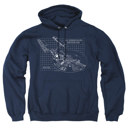 Star Trek Enterprise Blueprint Pullover Hoodie