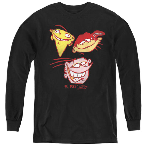 Ed Edd n Eddy Three Heads Youth Long Sleeve T-Shirt