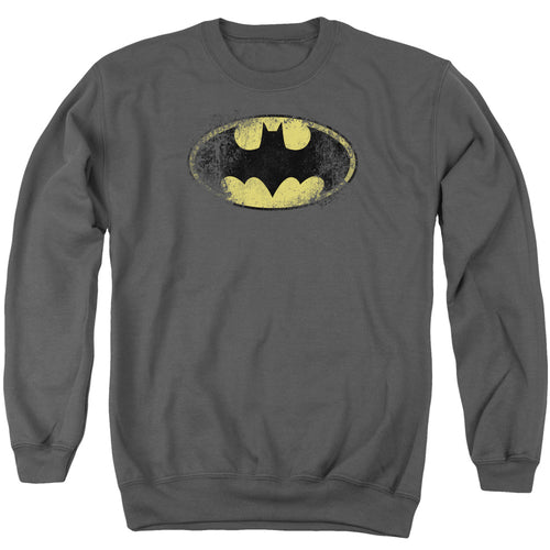Batman Destroyed Logo Crewneck Sweatshirt
