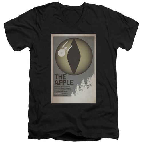 Star Trek Juan Ortiz The Apple Black V-Neck T-Shirt