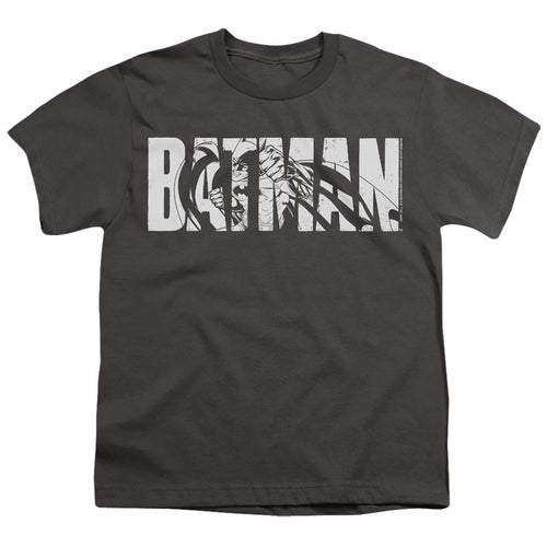 The Batman Text on Gray Youth/Toddler T-Shirt