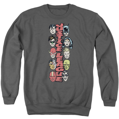 Green Lantern Stacked Justice Crewneck Sweatshirt