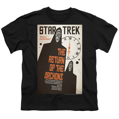 Star Trek Juan Ortiz The Return of the Archons Black Youth/Toddler T-Shirt
