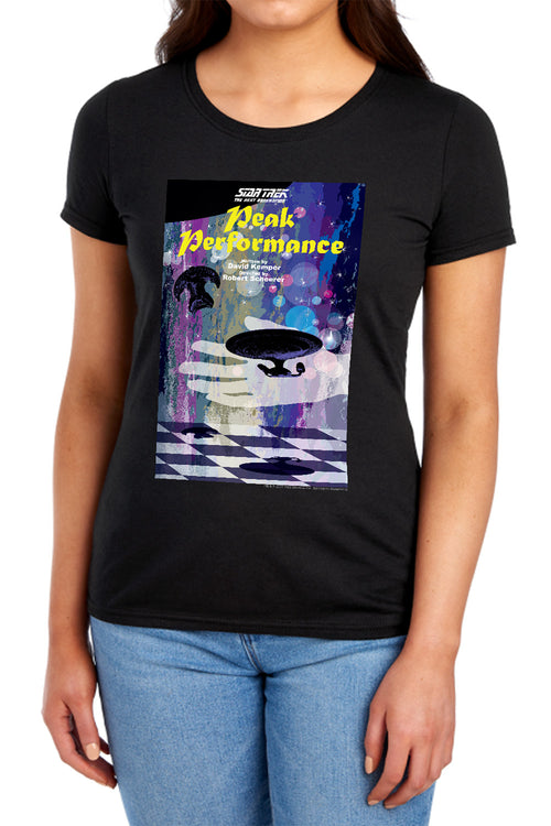 Star Trek Peak Performance Black Womens T-Shirt