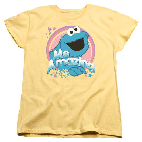 Sesame Street Cookie Monster Me Amazing Womens T-Shirt