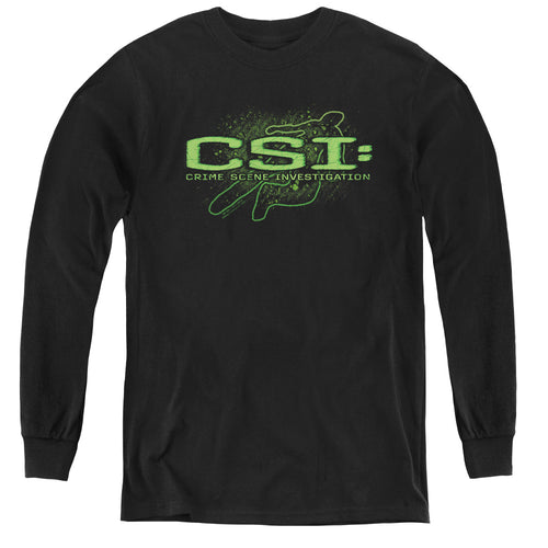 CSI Sketchy Shadow Youth Long Sleeve T-Shirt