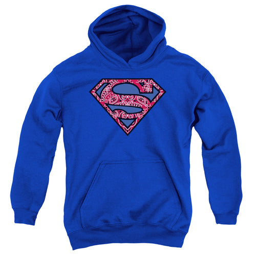 Superman Paisley Shield Youth Hoodie