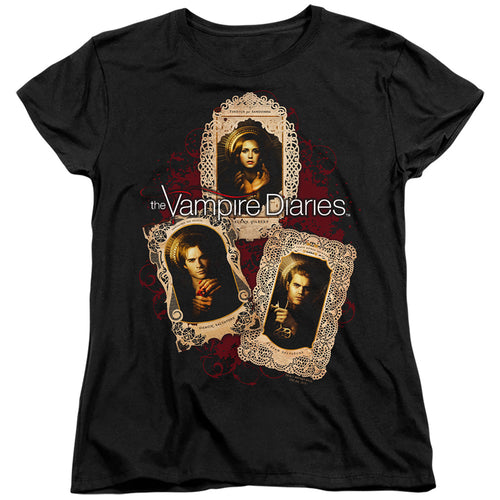 The Vampire Diaries Holy Cards Womens T-Shirt