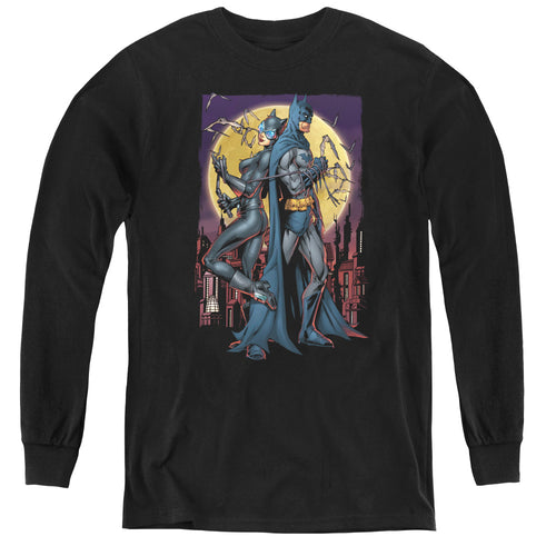 Batman Paint The Town Red Youth Long Sleeve T-Shirt