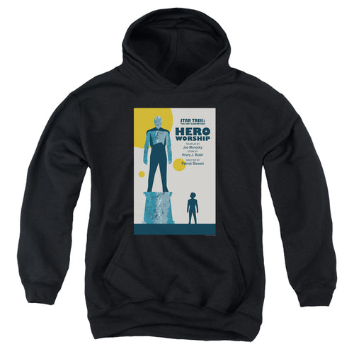Star Trek Hero Worship Black Youth Hoodie