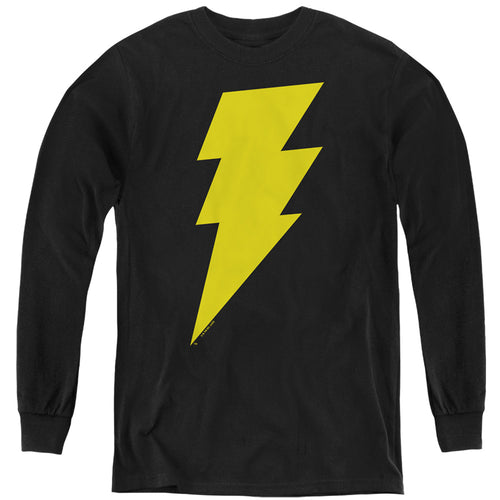 DC Comics Black Adam Bolt Youth Long Sleeve T-Shirt