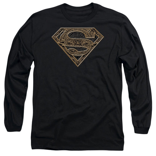 Superman Aztec Shield Long Sleeve T-Shirt