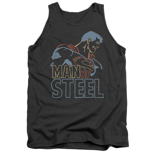 Superman Colored Lines Tank Top