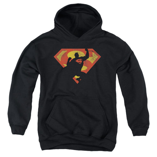 Superman S Shield Knockout Youth Hoodie