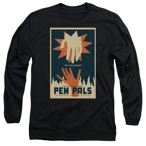 Star Trek Pen Pals Black Long Sleeve T-Shirt