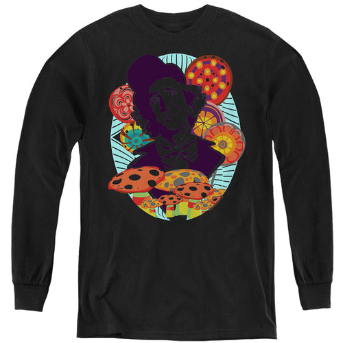 Willy Wonka & the Chocolate Factory Psychedelic Willy Youth Long Sleeve T-Shirt
