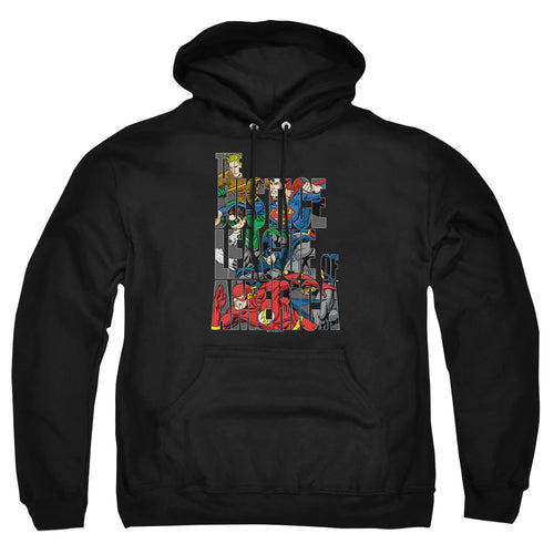 Justice League Lettered League Pullover Hoodie