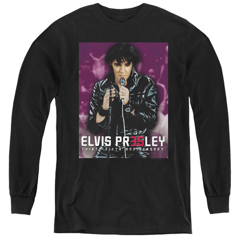 Elvis Presley 35 Leather Youth Long Sleeve T-Shirt