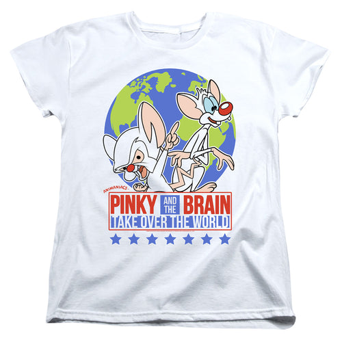 Pinky and the Brain Campaign Womens T-Shirt