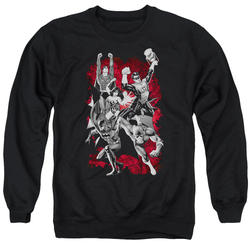 Justice League Jla Explosion Crewneck Sweatshirt