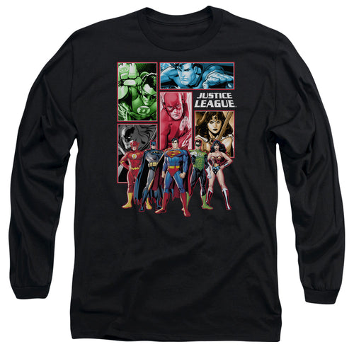 Justice League Justice League Panels Long Sleeve T-Shirt