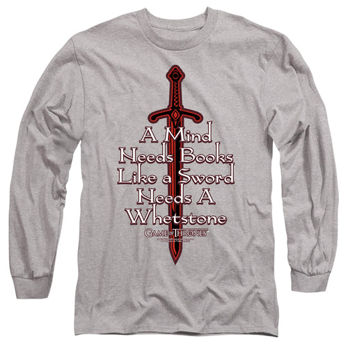 Game of Thrones The Mind Needs Books Long Sleeve T-Shirt