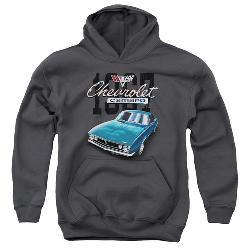 Chevy Classic Camaro Teal Youth Hoodie