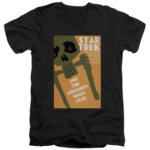 Star Trek Juan Ortiz And the Children Shall Lead Black V-Neck T-Shirt