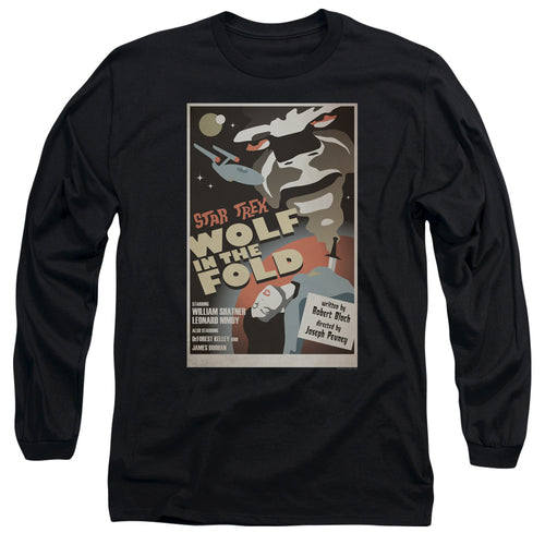 Star Trek Juan Ortiz Wolf in the Fold Black Long Sleeve T-Shirt