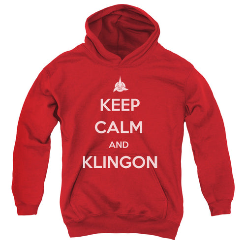 Star Trek Keep Calm and Klingon Youth Hoodie