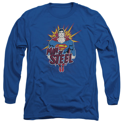 Superman Steel Pop Long Sleeve T-Shirt