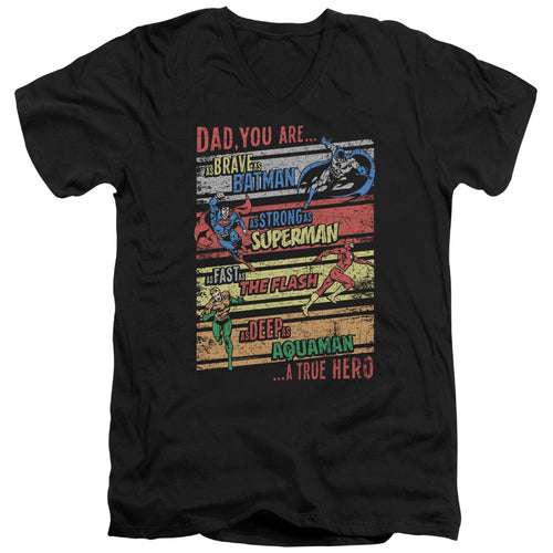 Justice League A True Hero V-Neck T-Shirt