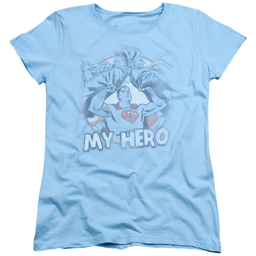 Superman My Hero Womens T-Shirt