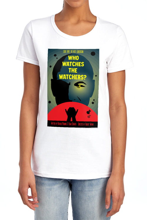 Star Trek Who Watches the Watchers Womens T-Shirt
