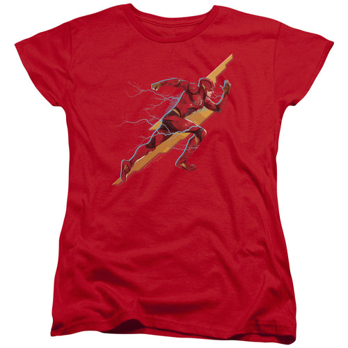 Justice League Flash Forward Womens T-Shirt