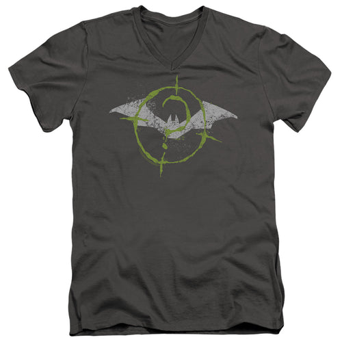 The Batman Scribbles Bat Logo V-Neck T-Shirt