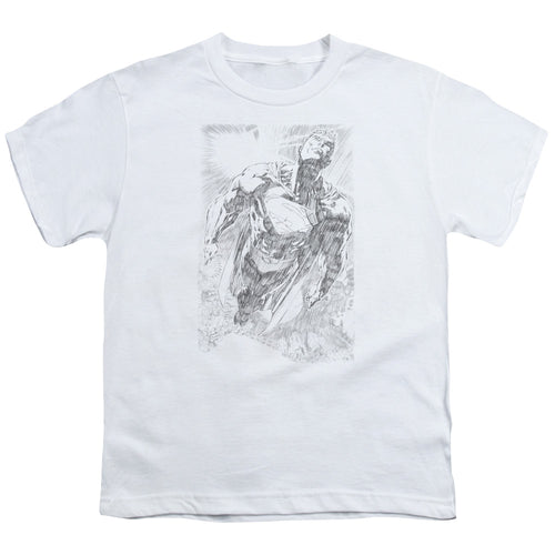 Superman Exploding Space Sketch Youth/Toddler T-Shirt